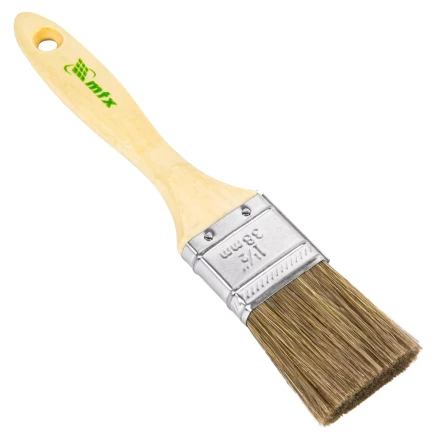 Кисть плоская &quot;Евро&quot; 1.5&quot;, смешанная щетина, деревянная ручка MTX 83078 купить в Сургуте