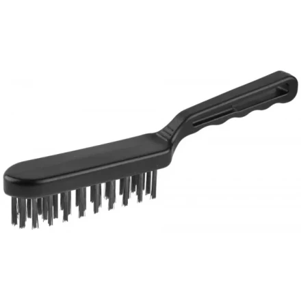 Щетка ЗУБР &quot;ЭКСПЕРТ&quot; проволочная стальная большая с пластмассовой ручкой, 4 ряда 35011-4_z01 купить в Сургуте