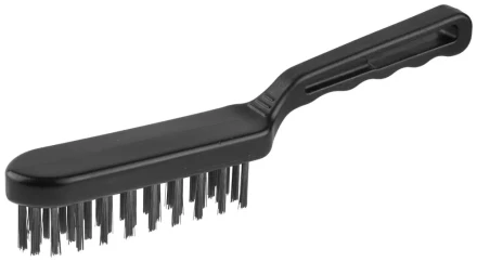 Щетка ЗУБР &quot;ЭКСПЕРТ&quot; проволочная стальная большая с пластмассовой ручкой, 4 ряда 35011-4_z01 купить в Сургуте