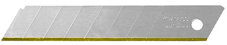 Лезвие "SOLINGEN" сменное, KRAFTOOL 09606-TIN-18-S5, сегментиров, нитрид титана, многоуровневая закалка, 15 сегментов, 18мм, 5шт 09606-TIN-18-S5_z01 купить в Сургуте