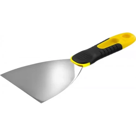 Шпатель STAYER &quot;PROFESSIONAL&quot; нержавеющее профилированное полотно, 2к ручка, 100 мм 10045-10 купить в Сургуте