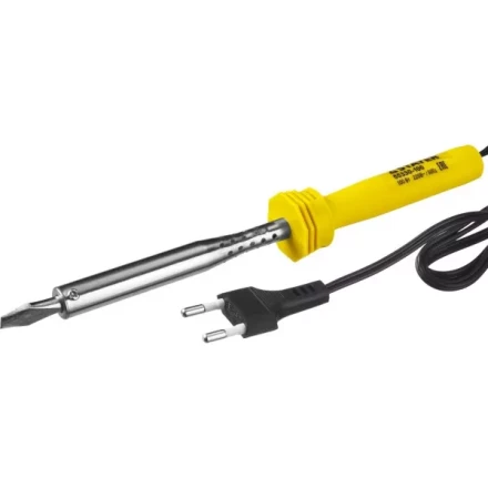 Паяльник STAYER &quot;STANDARD&quot; с пластмассовой рукояткой и долговечным жалом, 100 Вт, клин 55330-100 купить в Сургуте