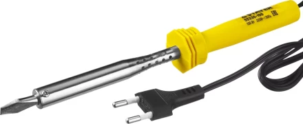 Паяльник STAYER &quot;STANDARD&quot; с пластмассовой рукояткой и долговечным жалом, 100 Вт, клин 55330-100 купить в Сургуте