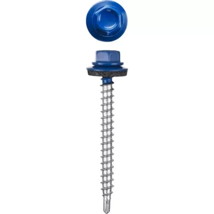 Саморезы СКД кровельные, RAL 5005 синий насыщенный, 35 x 4.8 мм, 380 шт, для деревянной обрешетки, STAYER 30305-48-035-5005 купить в Сургуте