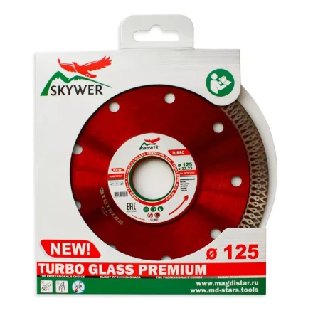 Диск алмазный по бетону TURBO GLASS PREMIUM SKYWER 115*1,2*10*22,23 mm купить в Сургуте