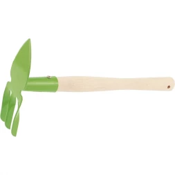 Мотыжка комбинированная &quot;лепесток&quot; 3 витых зуба деревянная рукоятка СИБРТЕХ 62306