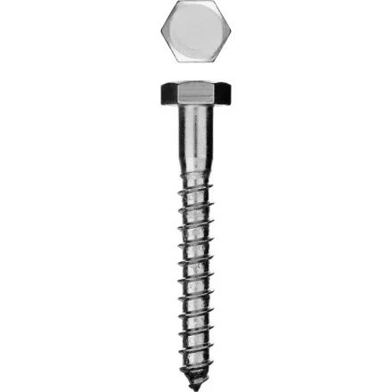 Шурупы ЗУБР &quot;МАСТЕР&quot; с шестигранной головкой, оцинкованные, 10x60мм, 40шт 4-300451-10-060 купить в Сургуте