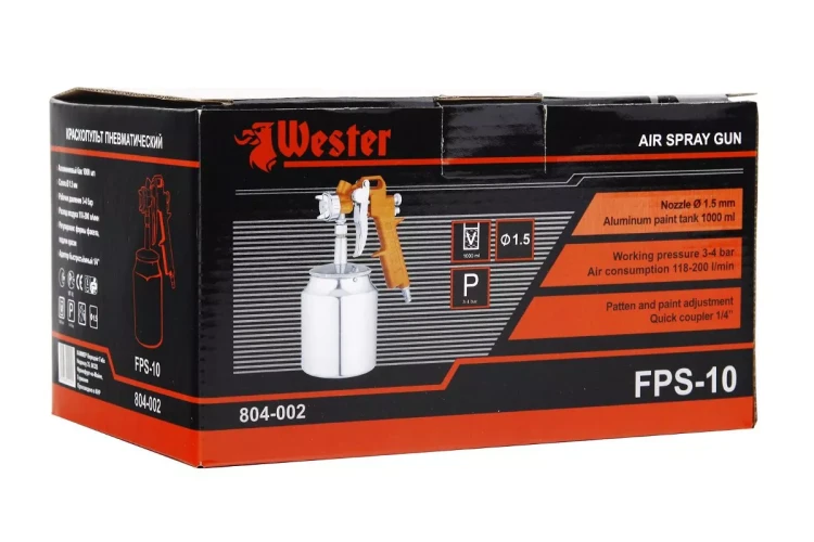 Краскопульт пневматический WESTER FPS-10 купить в Сургуте