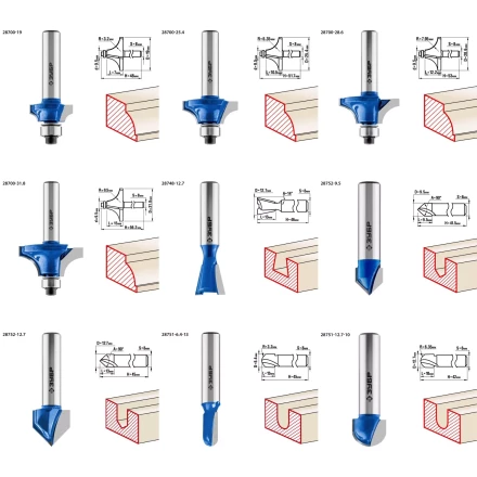 ЗУБР 30 шт, набор профильных фрез по дереву, Профессионал (28796-H30) купить в Сургуте