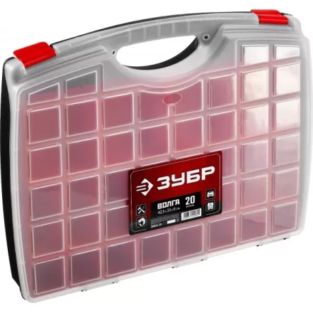 Органайзер &quot;ВОЛГА-20&quot; со съемными лотками, ЗУБР 38034-20 купить в Сургуте
