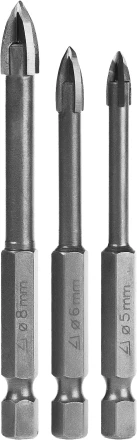 Набор: Сверла по керамике и стеклу, d=5-6-8 мм, STAYER &quot;PROFI&quot; 2985-Н3 2985-H3_z01 купить в Сургуте