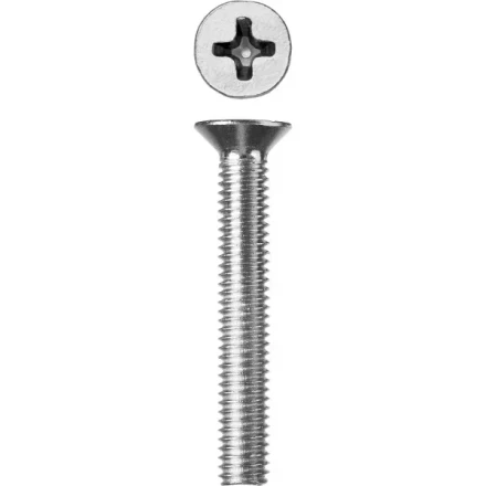 Винт ЗУБР &quot;МАСТЕР&quot; DIN 965, класс прочности 4.8, оцинкованный, M6x45мм, 5кг 303110-06-045 купить в Сургуте