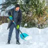 Лопата для уборки снега поликарбонат Palisad 61691, 340х385х1340 мм, алюминиевый черенок, LUXE купить в Сургуте