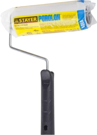 Валик &quot;ПОРОЛОН&quot; малярный в сборе, бюгель 6мм, 44x180мм, STAYER Master 0360-18_z01 купить в Сургуте