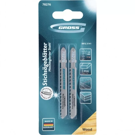 Полотна для электролобзика по дереву 2 шт 3141 GROSS 78276 купить в Сургуте