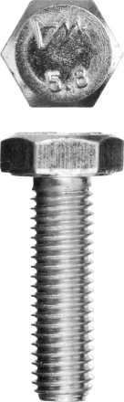 Болт ЗУБР &quot;МАСТЕР&quot; с шестигранной головкой, ГОСТ 7798-70, класс прочности 5.8, оцинкованный, M10x35мм, 5кг 303080-10-035 купить в Сургуте