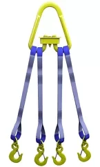 Строп текстильный четырехветвевой 4СТ 5 т  L=4.5 м SF6 50 мм Звено РТ- 3 купить в Сургуте