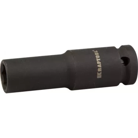 Торцовая головка KRAFTOOL &quot;INDUSTRIE QUALITAT&quot; ударная, удлиненная (1/2&quot;), FLANK, Cr-Mo, фосфатированная, 14 мм 27942-14_z01 купить в Сургуте