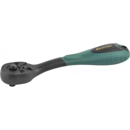 Трещотка для торцовых головок KRAFTOOL &quot;EXPERT&quot;, Сr-V сталь, 72 зубца, пластиковое покрытие, 1/4&quot; 27796-1/4_z02 купить в Сургуте