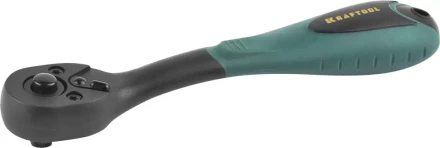 Трещотка для торцовых головок KRAFTOOL &quot;EXPERT&quot;, Сr-V сталь, 72 зубца, пластиковое покрытие, 1/4&quot; 27796-1/4_z02 купить в Сургуте