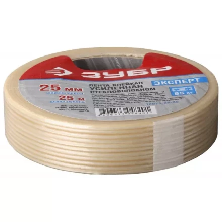 Лента ЗУБР &quot;ЭКСПЕРТ&quot; клеящая однонаправленная, усиленная стекловолокном, 19мм х 50м 12071-19-50 купить в Сургуте