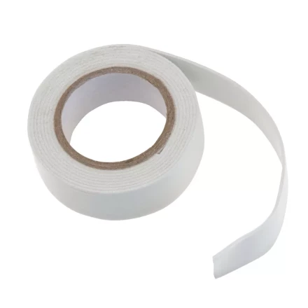 Лента клейкая на вспененной основе, двусторонняя, белая, 19 мм х 1.5 м Matrix 89079 купить в Сургуте