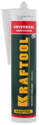 Герметик силиконовый KRAFTOOL белый, универсальный, 300мл 41253-0 купить в Сургуте