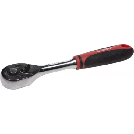 Трещотка для торцовых головок ЗУБР &quot;МАСТЕР&quot;, Сr-V сталь, 72 зубца, 3/8&quot; 27736-3/8 купить в Сургуте