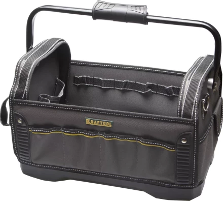 Сумка KRAFTOOL &quot;INDUSTRIE&quot; каркасная инструмент, жесткое пластик дно, 20 карманов, 8 петель-держателей, L=46см 38741 купить в Сургуте