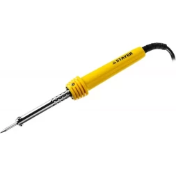 Паяльник STAYER &quot;MASTER&quot; с пластмассовой рукояткой и долговечным жалом, 40 Вт, конус 55305-40