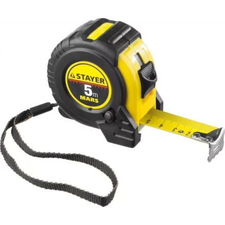 Рулетка STAYER &quot;PROFI&quot; &quot;MARS&quot;, обрезиненный корпус, утолщенное полотно, 5мх25мм 34131-05-25_z01 купить в Сургуте