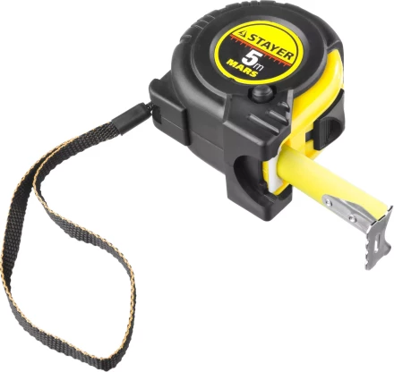 Рулетка STAYER &quot;PROFI&quot; &quot;MARS&quot;, обрезиненный корпус, утолщенное полотно, 5мх25мм 34131-05-25_z01 купить в Сургуте
