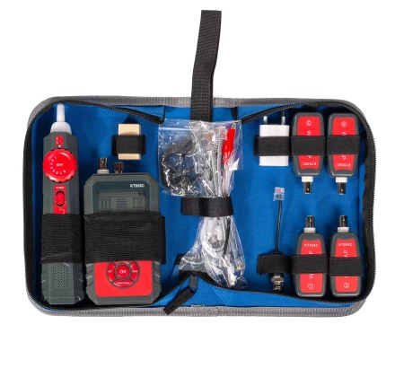 LAN-тестер кабельный КВТ KT 858C с функцией PoE (86210) купить в Сургуте