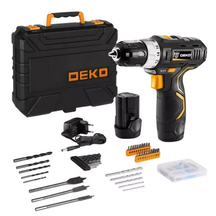 Дрель аккумуляторная в наборе DEKO GCD12DU3 SET5, 063-4147 купить в Сургуте