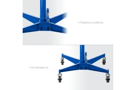 ЗУБР 0.5 т, 1100 - 1900 мм, гидравлическая трансмиссионная стойка, Профессионал (43061-0.5) купить в Сургуте