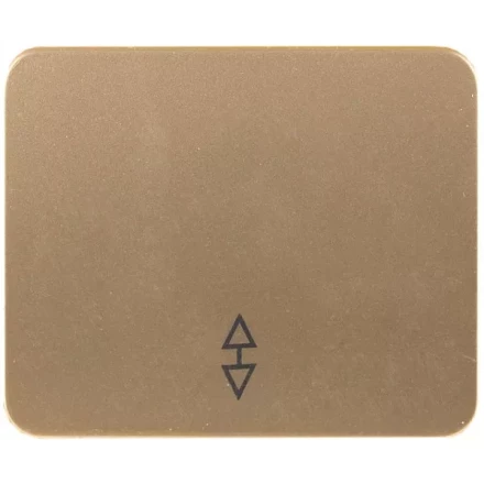 Выключатель СВЕТОЗАР &quot;ГАММА&quot; проходной, одноклавишный, без вставки и рамки, цвет золотой металлик, 10A/~250B SV-54137-GM купить в Сургуте