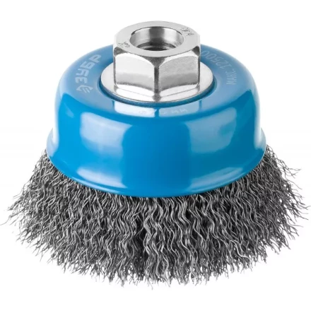 ЗУБР &quot;ПРОФЕССИОНАЛ&quot;. Щетка чашечная для УШМ, витая стальная проволока 0,3мм, 75ммхМ14 35261-075_z02 купить в Сургуте