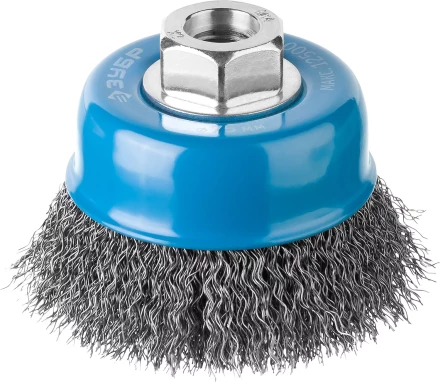 ЗУБР &quot;ПРОФЕССИОНАЛ&quot;. Щетка чашечная для УШМ, витая стальная проволока 0,3мм, 75ммхМ14 35261-075_z02 купить в Сургуте