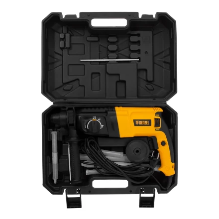 Перфоратор электрический RHH-800-26  SDS-plus 800 Вт 3 Дж  3 плюс 1 режим Denzel 26607 купить в Сургуте