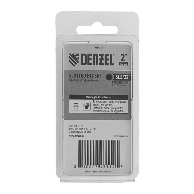 Бита SL4x50, 5 шт. Denzel 7711311 купить в Сургуте