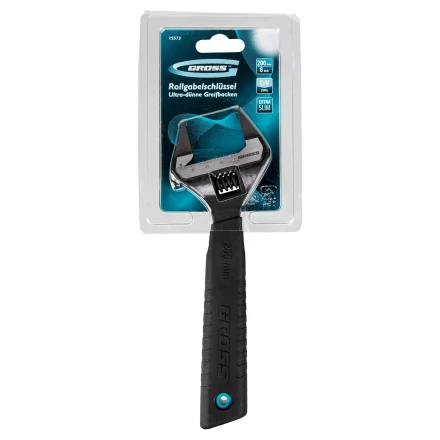 Ключ разводной, 200 мм Gross 15573, CrV, ультратонкие губки купить в Сургуте