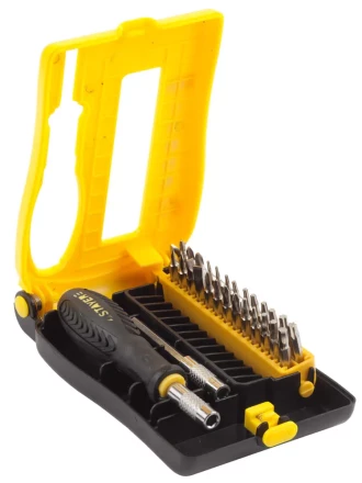 Набор STAYER: Отвертки для точных работ, Cr-V, Cr сменные биты, обрезиненная рукоятка, 28предметов 25614-H28 купить в Сургуте