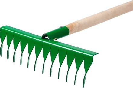 Грабли РОСТОК садовые с черенком, 12 витых зубцов 421900-12 купить в Сургуте