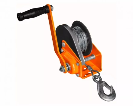 Лебедка ручная барабанная с тормозом Magnus-Profi LRT-500, 500 кг, канат 10 м купить в Сургуте