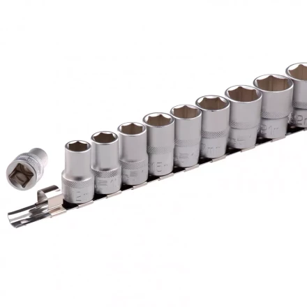 Набор торцевых головок 1/2 шестигранные CrV 10 шт 10-22 мм Stels 13600 купить в Сургуте
