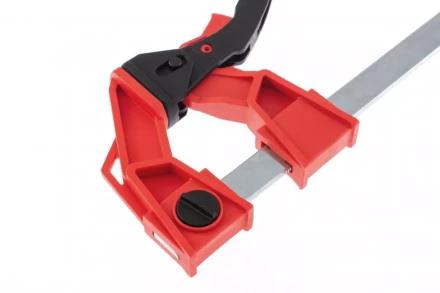 Струбцина реечная быстрозажимная усиленная пластиковый корпус рычажно-храповой механизм 250 х 100 х 401 мм штанга 5 х 22 мм Matrix 20727 купить в Сургуте