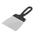Шпатель из нержавеющей стали 100 мм зуб 4 х 4 мм пластмассовая ручка Россия 85138 купить в Сургуте