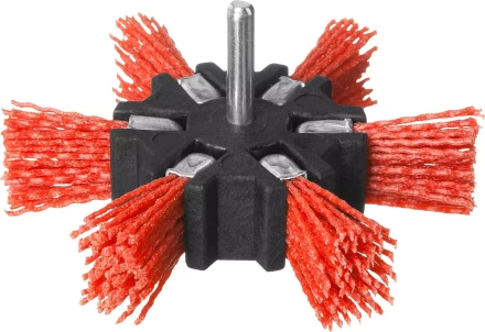 ЗУБР &quot;ПРОФЕССИОНАЛ&quot;. Щетка дисковая &quot;звезда&quot; для дрели, нейлоновая проволока с абразивным покрытием, 100мм 35163-100_z02 купить в Сургуте