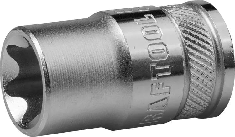 Торцовая головка KRAFTOOL "INDUSTRIE QUALITAT", Cr-V, внешний TORX, хромосатинированная, 1/2", Е 16 27810-16_z01 купить в Сургуте
