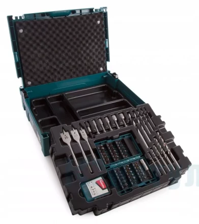Набор свёрл и бит Makita B-43044, 66 шт, Makpac купить в Сургуте